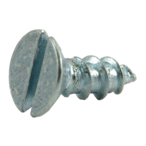 Midwest Fastener Wood Screw, #2, 1/4 in, Zinc Plated Steel Flat Head Slotted Drive, 60 PK 62041 - main